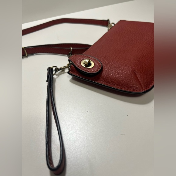 Vegan Leather Wristlet from Joy Susan Poppy Red EUC - Picture 6 of 6